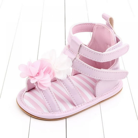 MAGAZINE Summer Baby Girls PU Sandals Princess Boots Flower Shoes S/M/L