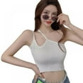 thumbnail image 1 of MAGAZINE Women\\\'s knitted halter vest undershirt tops female summer irregular Slim halter   small tank tops, 1 of 6