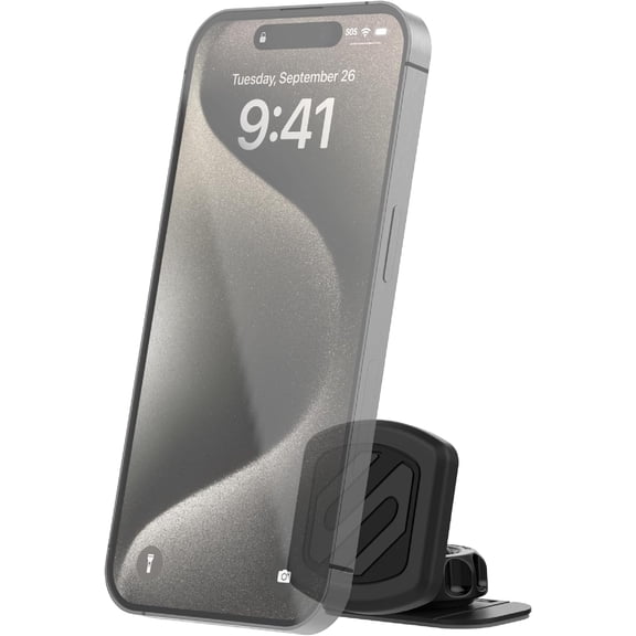 MAGDM MagicMount Magnetic Car Phone Holder - Strong Magnet Mount for iPhone and Android - Secure Magnetic Cell Phone Mount for Dash - Universal 360 Adjustable Mobile Cellphone Holder