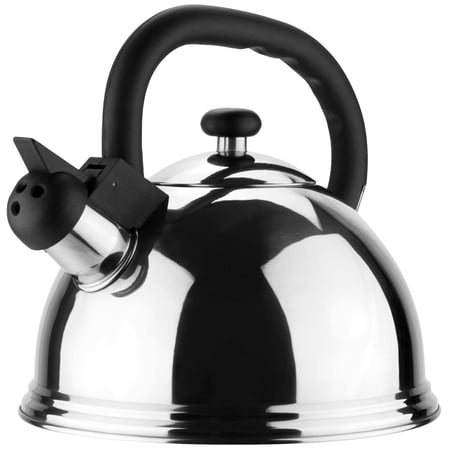MAGEFESA Casia 2.7-Quart Stainless Steel Whistling Tea Kettle, Suitable for Gas, Electric and Vitroceramic Stoves, Teapot
