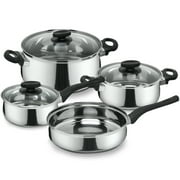 MAGEFESA Deliss 7-Piece Stainless Steel Cookware Set   Includes 2 Stockpots, Saucepan, and Deep Saut  Pan   Induction-Compatible, Dishwasher-Safe