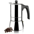 thumbnail image 1 of MAGEFESA Genova Stovetop Espresso Moka Pot, 6-Cup/10 oz, made of 18/10 Stainless Steel, Suitable for Induction, Greca/Italian Coffee Maker, 1 of 6