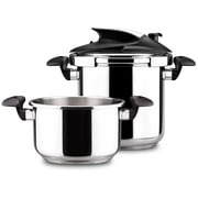 Magefesa Nova 4.2 & 6.3 Qt Stainless Steel Stovetop Pressure Cooker Set