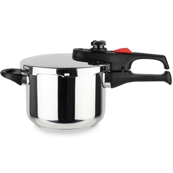 MAGEFESA Practika Plus 3.4-Quart Stainless Steel Pressure Cooker, 5 Safety Features, All Stovetops