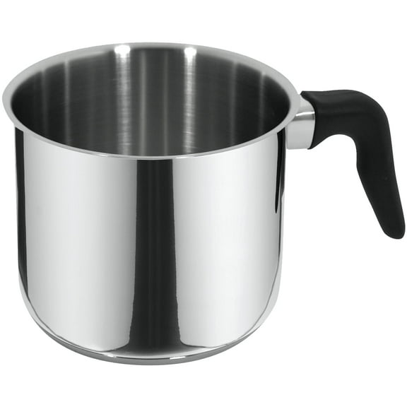 MAGEFESA Royal 2-Quart Milk Pot, Stainless Steel Saucepan with Pour Spout, Soup Pot for all types of Stovetops, including Induction, Milk Server