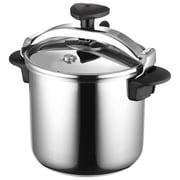 Magefesa Star 12.7-Quart Stainless Steel Pressure Cooker, Works on All Stovetops, Safety Lock, 8 PSI Cooking
