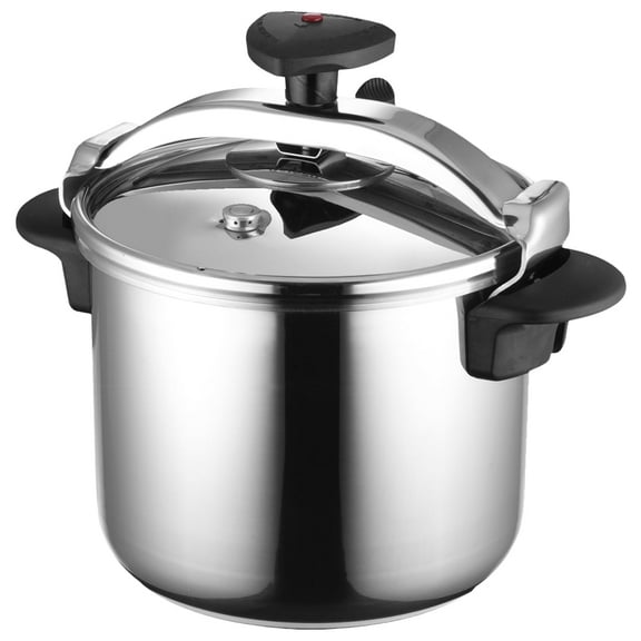 MAGEFESA Star  8.4-Quart Stainless Steel Pressure Cooker, Works on All Stovetops, Safety Lock & 8 PSI Cooking