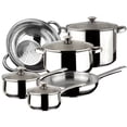 thumbnail image 1 of Magefesa Vesta 10 Piece Non-Stick Stainless Steel Cookware Set, Polished, 1 of 9
