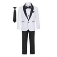 thumbnail image 1 of MAGEN KIDS BOYS FORMAL TUXEDO WHITE-BLACK 7PCS, 1 of 1