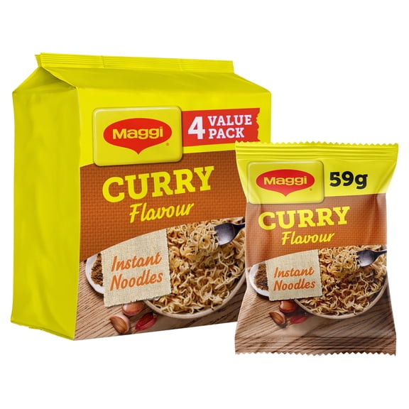 MAGGI 3 Minute Instant Noodles Curry Flavour 59g, Imported from Britain