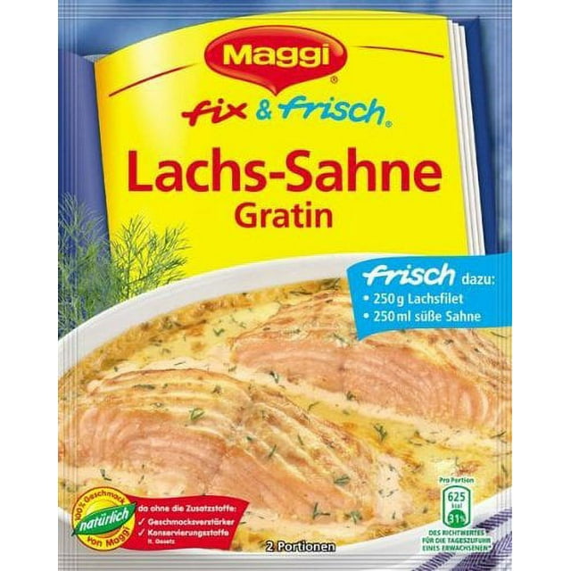 Maggi Fix Lachs Sahne Gratin Selber Machen MAGGI fix & fresh creamy salmon gratin (Lachs-Sahne Gratin) (Pack of 4