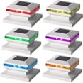 thumbnail image 1 of Maggift 6 pack LED Solar Powered Post Lights Outdoor, RGB Color Changing for Fence, Deck, Patio, Fits 4x4, 5x5 or 6x6 Wooden, 1 of 7