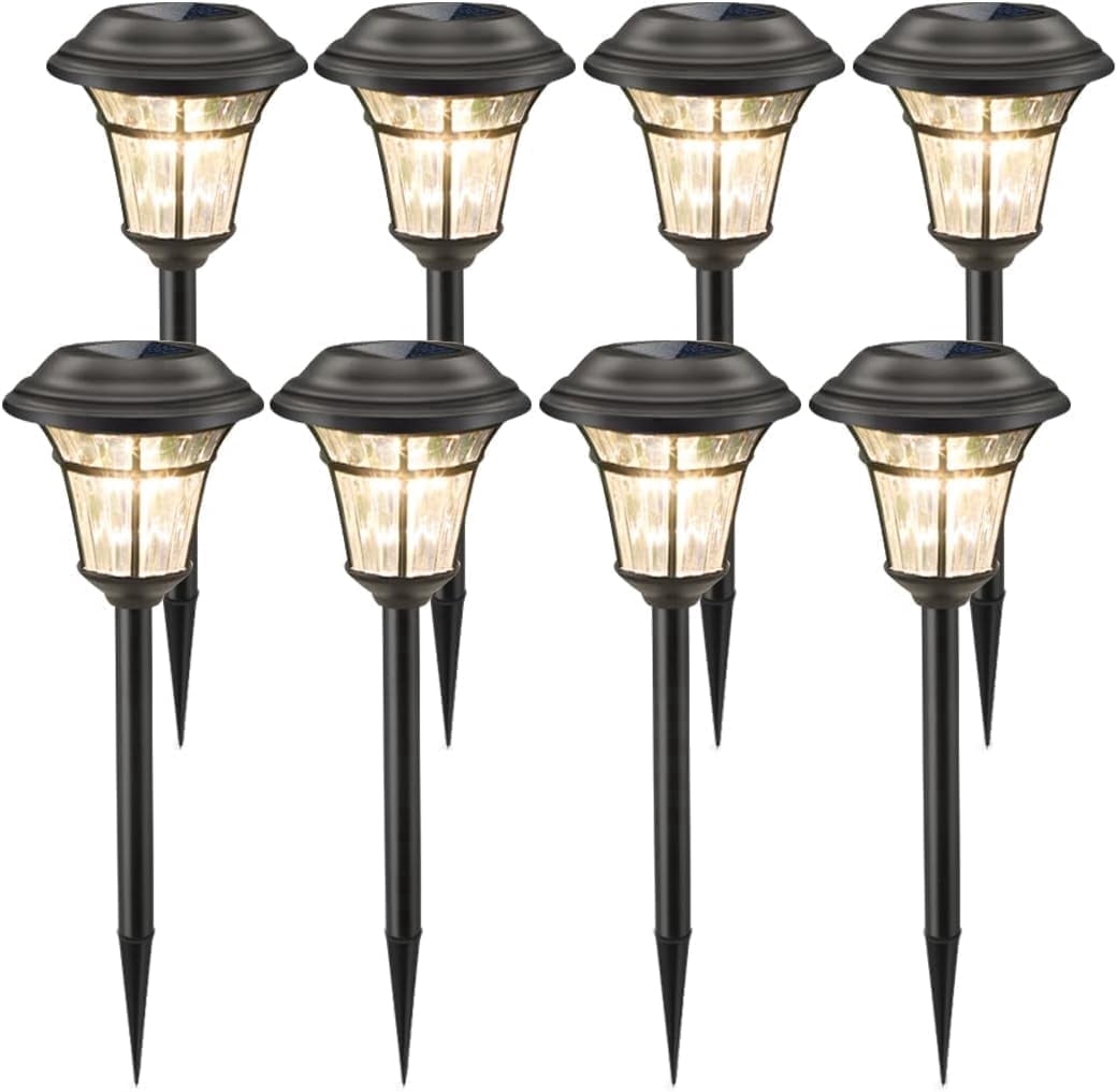 MAGGIFT Solar Pathway Lights Outdoor, Halloween Decorations, IP65 Waterproof, LED Garden Landscape Lighting for Yard Patio Walkway Driveway, 8 Pack