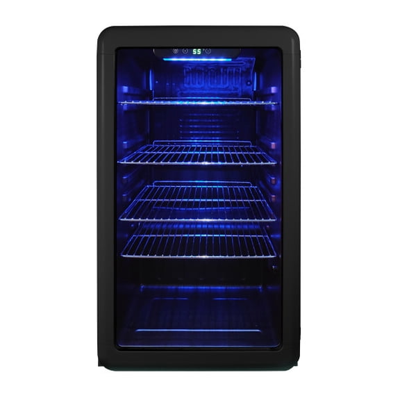 Magic Chef 3.4-Cu. Ft. Retro Beverage Cooler (Black), MCB34CHB