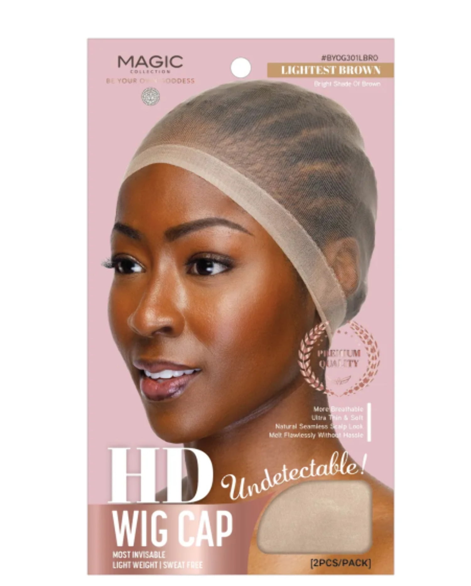 MAGIC COLLECTION HD WIG CAP NATURAL BROWN Walmart