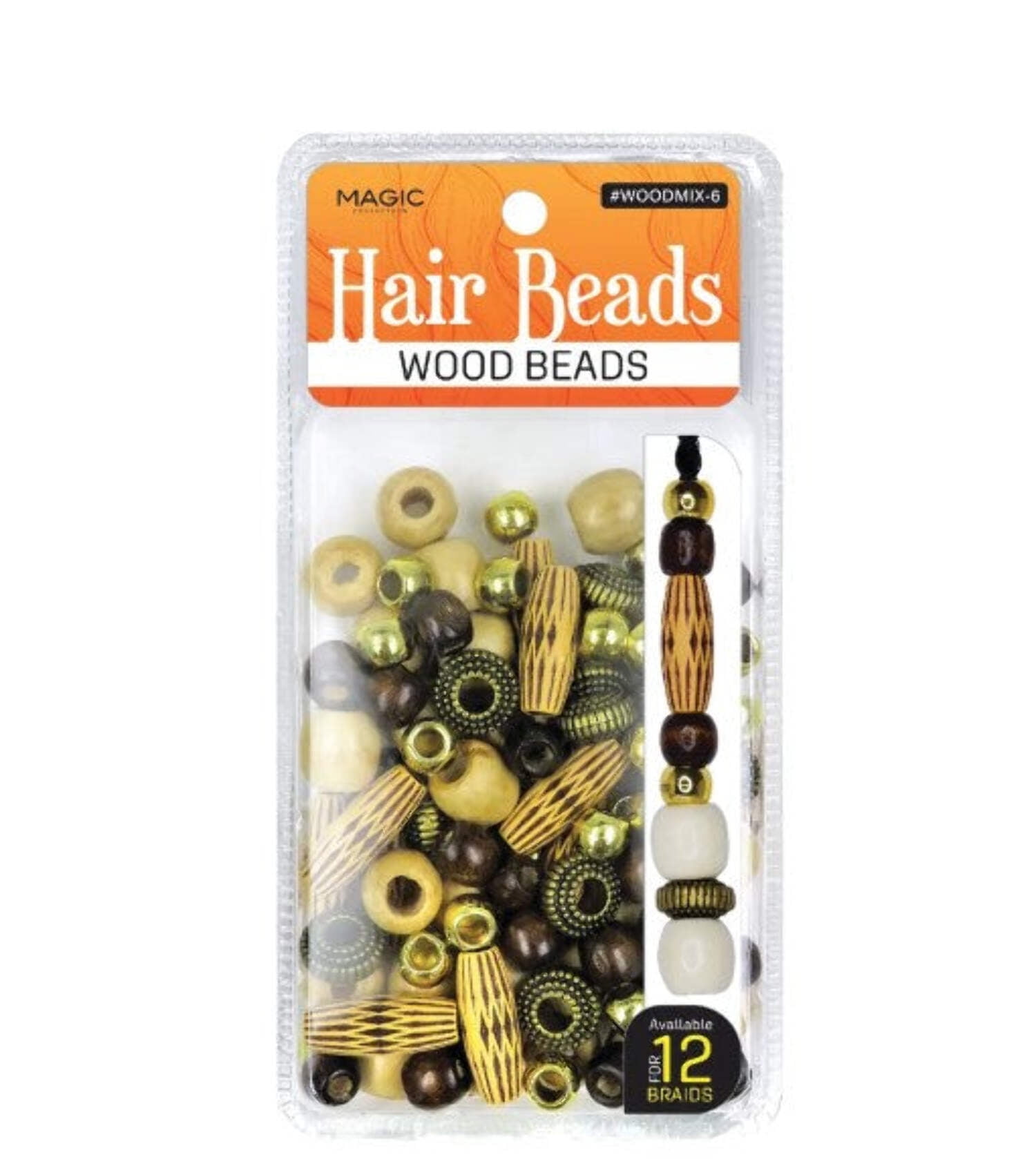 Magic Gold Mix Wood Beads 06 Magic Gold Mix Wood Beads 06