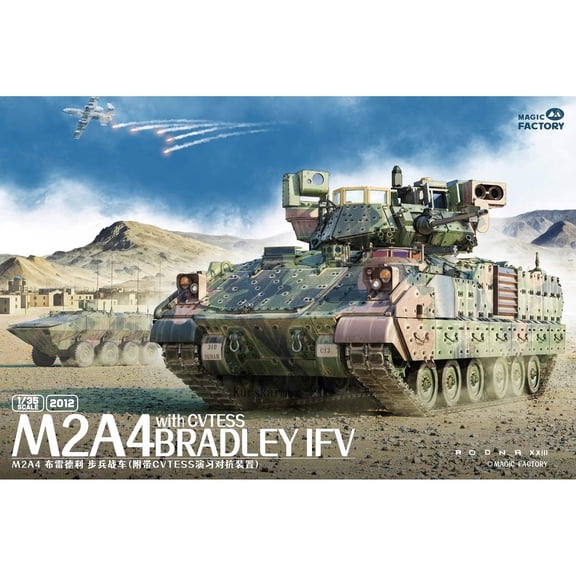 MAGIC FACTORY 2012 1/35 M2A4 Bradley IFV with CVTESS Assemble Plastic Model Kit