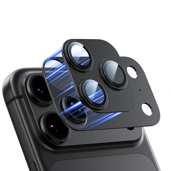 MAGIC JOHN 2 Pack Camera Lens Protector for iPhone 18 Pro HD Clear Magnetic Tempered-Glass Lens Film with Anti Scratch Metal,Case Friendly