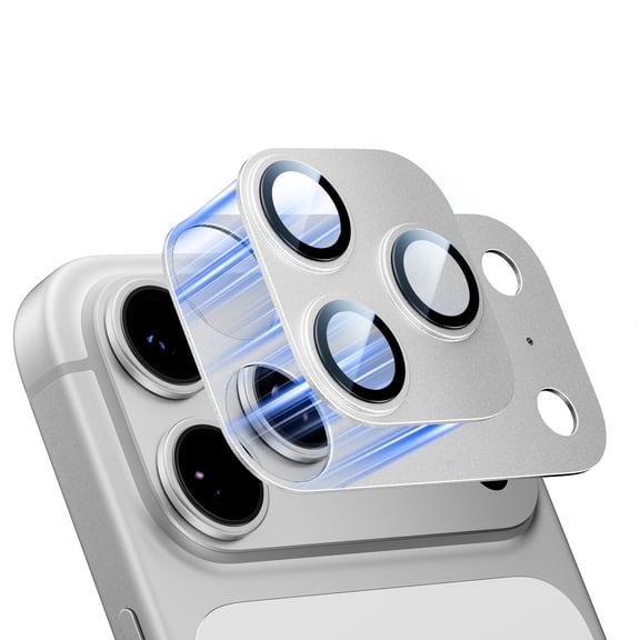 MAGIC JOHN 2 Pack Camera Lens Protector for iPhone 18 Pro Max HD Clear Magnetic Tempered-Glass Lens Film with Anti Scratch Metal,Case Friendly