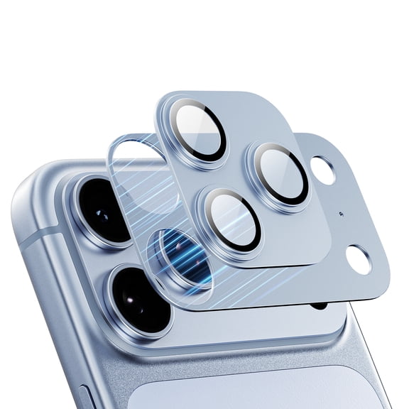 MAGIC JOHN 2 Pack Camera Lens Protector for iPhone 18 Pro Max HD Clear Magnetic Tempered-Glass Lens Film with Anti Scratch Metal,Case Friendly