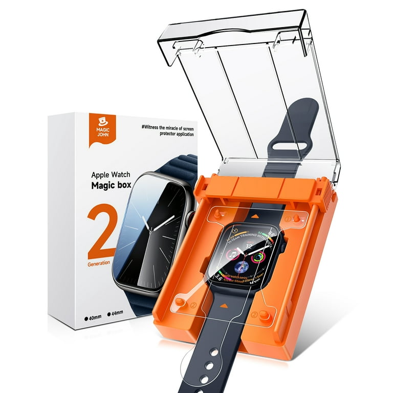 MAGIC JOHN 2 Pack Screen Protector for Apple Watch SE 6 5 4 Series 44mm iWatch Ceramic Film Anti Scratch Easy Installation Walmart