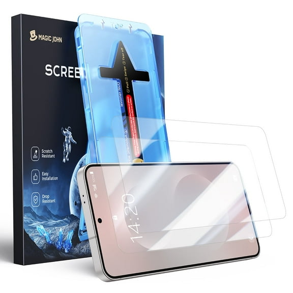 MAGIC JOHN 2 Pack Screen Protector for Samsung Galaxy S26 Corning Tempered Glass Screen Saver Ease of Installation
