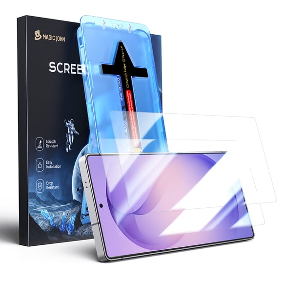 MAGIC JOHN 2 Pack Screen Protector for Samsung Galaxy S26 Corning Tempered Glass Screen Saver Ease of Installation