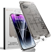 MAGIC JOHN 2 Pack Screen Protector for iPhone 14 Pro Max Tempered Glass HD Clear Screen Saver Shockproof Ease of Installation