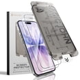 thumbnail image 1 of MAGIC JOHN 2 Pack Screen Protector for iPhone 17 Tempered Glass HD Clear Screen Saver Shockproof Ease of Installation, 1 of 12