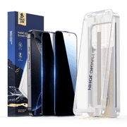 MAGIC JOHN 3rd GEN Private Screen Protector for iPhone 16 Pro Corning Tempered Glass Easy to Install [2 Pack]