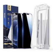MAGIC JOHN 3rd GEN Private Screen Protector for iPhone 12 Pro/12 Corning Tempered Glass Easy to Install [2 Pack]