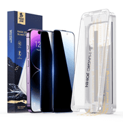 MAGIC JOHN 3rd GEN Private Screen Protector for iPhone 14 Pro Max Corning Tempered Glass Easy to Install [2 Pack]