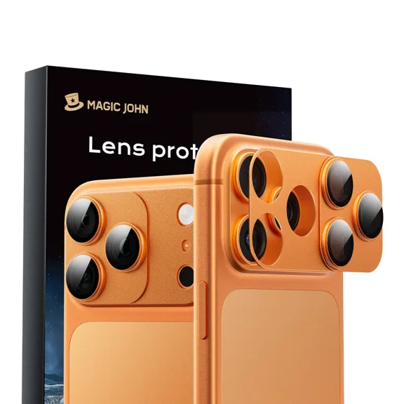 MAGIC JOHN Magnetic Lens Protector for iPhone 17 Pro/Max – 99% Transparency, Original HD Clarity, Scratch-Resistant, Durable, Magnetic Design for Easy Installation & Removal