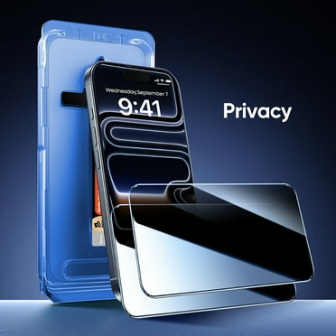 MAGIC JOHN 2 Pack Privacy Screen Protector for iPhone 17 Pro Corning Tempered Glass Private Screen Saver Ease of Installation