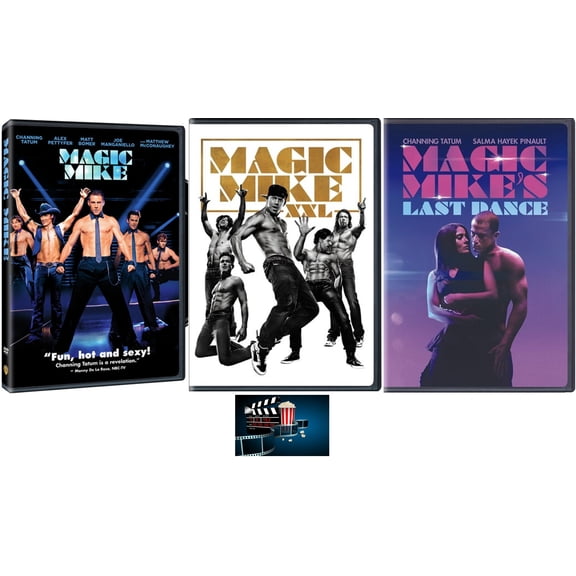 MAGIC MIKE Channing Tatum Complete Collection One XXL & Last Dance 3 DVD Set with Bonus Art Card