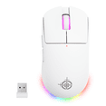 thumbnail image 1 of MAGIC-REFINER G6 BT Wireless Gaming Mouse, 24000 DPI, 1000Hz Polling Rate, 300 IPS, 35G Acceleration, 72g Lightweight, 750mAh Battery, Includes White Grip Tape & Braided Cable（White）, 1 of 8