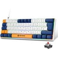 thumbnail image 1 of MAGIC-REFINER MK21 AKKO World Tour 60% Wired Mechanical Gaming Keyboard with RGB Backlight, Dye Sublimation PBT Keycaps, NKRO Programmable Red Switch for PC Mac PS4 Xbox one, 1 of 9