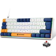 MAGIC-REFINER MK21 AKKO World Tour 60% Wired Mechanical Gaming Keyboard with RGB Backlight, Dye Sublimation PBT Keycaps, NKRO Programmable Red Switch for PC Mac PS4 Xbox one
