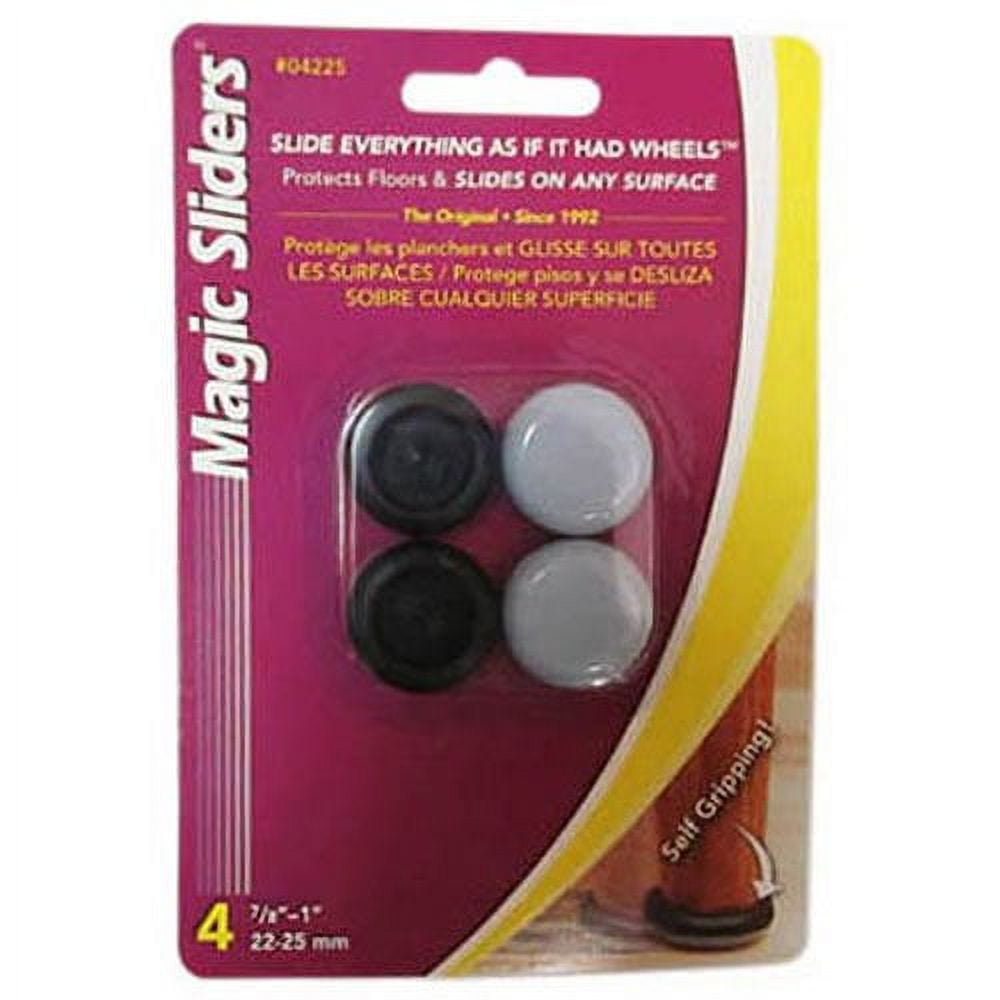 MAGIC SLIDERS L P 04225 4PK 7/8"1" Round Slider