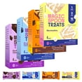 thumbnail image 1 of MAGIC SPOON Treats - BCF26 High Protein Bars, Low of Sugar, Gluten Free, Crispy Treat Cereal Bar, On-The-Go Healthy Snack (4 each of Marshmallow, Chocolate PB, Blueberry Muffin, Double Chocolate), 1 of 3