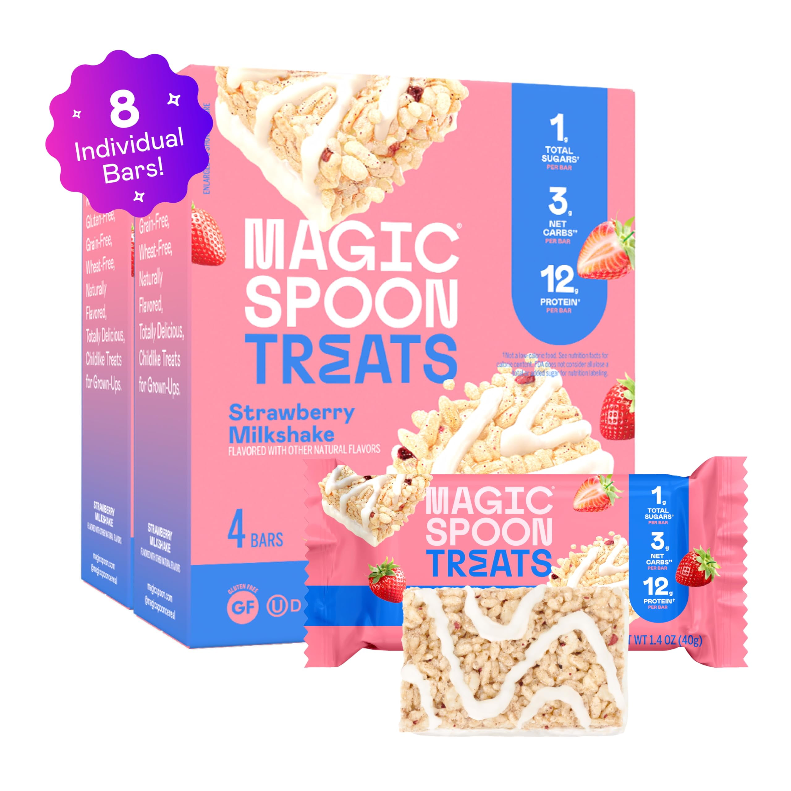 MAGIC SPOON Treats MMF7 High Protein, Low Carb, Keto Friendly, 1g of