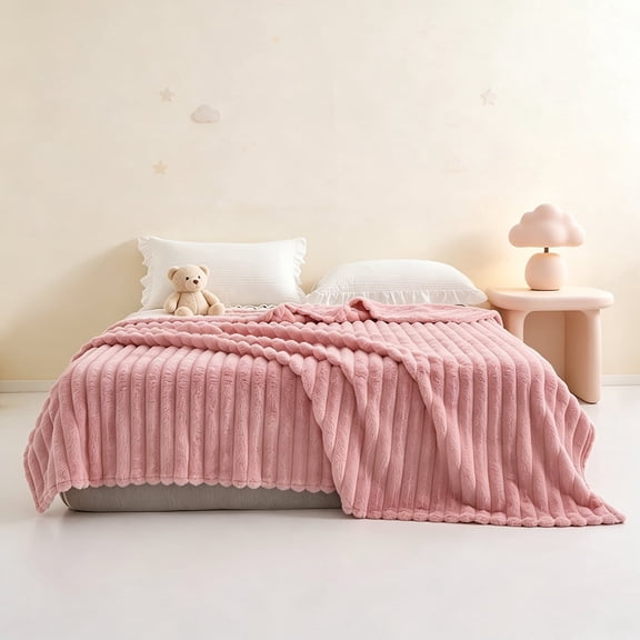 MAGIC SWAN Local Warehouse | Flannel Throw Blanket – Ultra-Soft, Breathable, Fluffy & Warm | Machine Washable, Lightweight, All-Season | Bed, Sofa, Dorm, Travel & Camping | Great Back-to-School Gift