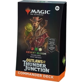 Magic: The Gathering Outlaws of Thunder Junction Commander Deck - Desert Bloom (100-Card Deck, 2-Card Collector Booster Sample Pack + Accessories)