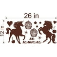 thumbnail image 1 of MAGICAL UNICORNS VINYL WALL DECALS (YOU CHOOSE SIZE!), 1 of 2