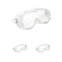 MAGICARE Anti-Fog Protective Safety Goggles Unisex Eye Protection Adjustable Band for Dirt, Liquid or Chemical Made in USA - 2 Pack