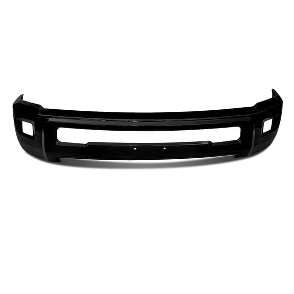 MAGICKIT Brilliant Black With Fog Light Hole Front Bumper For RAM 2500 3500 2010-2018 Steel
