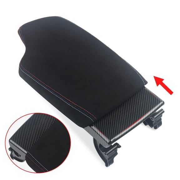 MAGICKIT Center Console Alcantara Armrest Panel For BMW 3/4 Series F30 F31 F34 F32 F33 F36 M3 M4 2012-2018