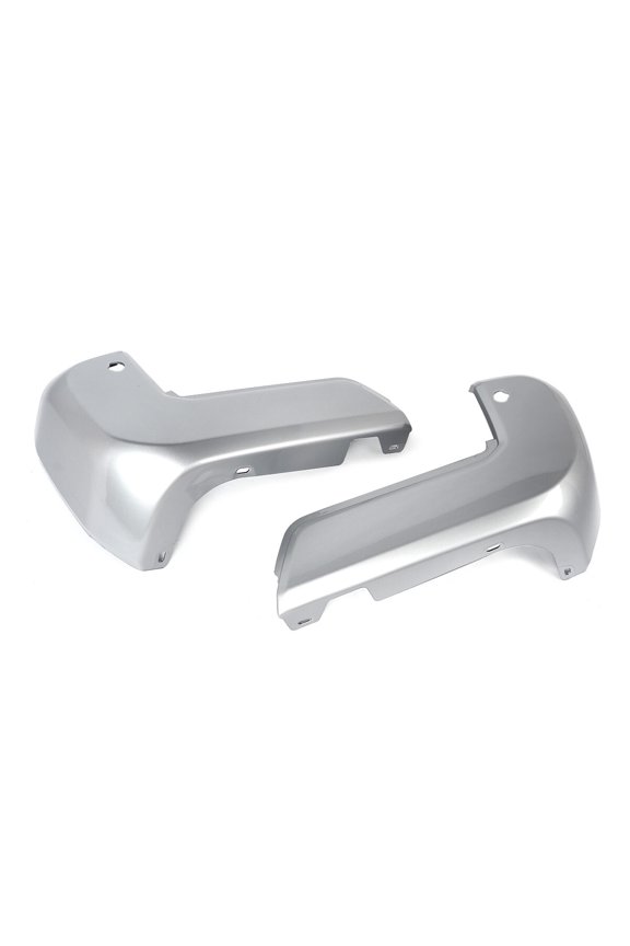 Compatible With Toyota Tacoma 1D6 Silver Sky Rear Bumper End Caps 2016-2023 w/ Sensor Hole