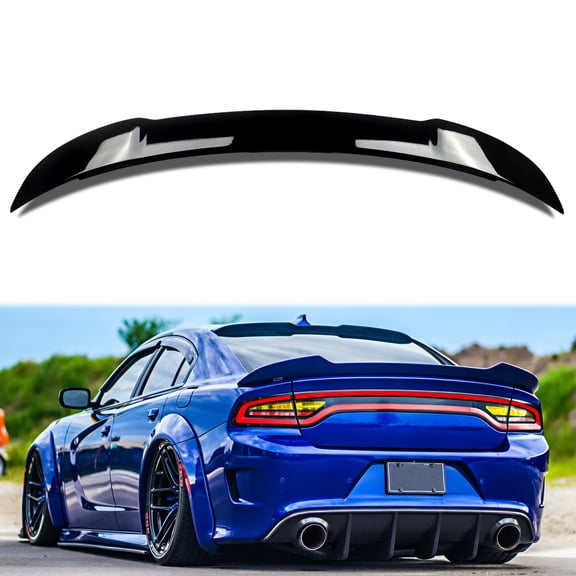 MAGICKIT For 2011-2023 Dodge Charger RT SXT Hellcat Style Rear Trunk Spoiler Wing Gloss Black