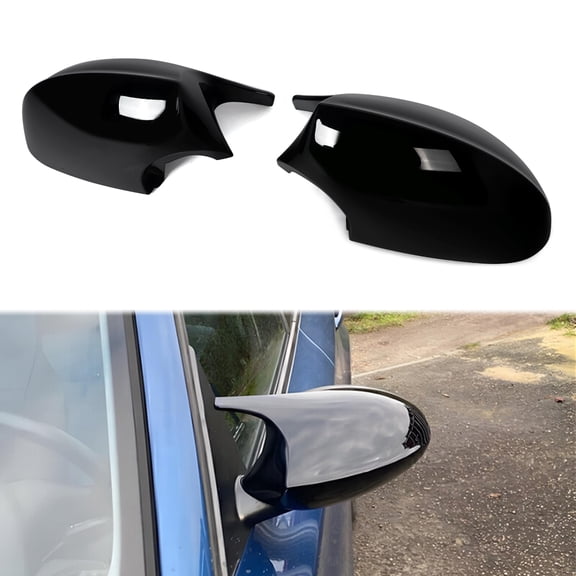 MAGICKIT For BMW E90 E91 E92 E93 E81 E82 E87 E88 PRE-LCI Gloss Black M3 Style Side View Mirror Cover Caps